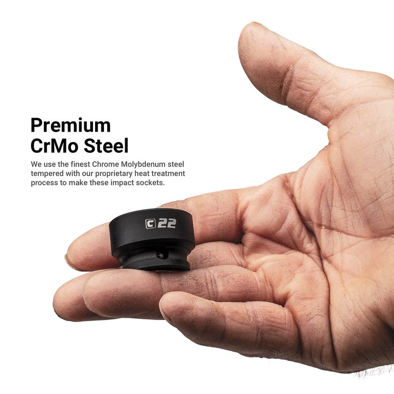 Capri Tools 15/16 in. Stubby Impact Socket, 1/2 in. Drive, 6-Point, SAE (CP55458) - Image 4